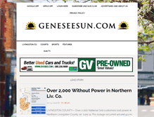 Tablet Screenshot of geneseesun.com